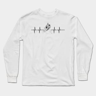 heart beat-space station-spaceman Long Sleeve T-Shirt